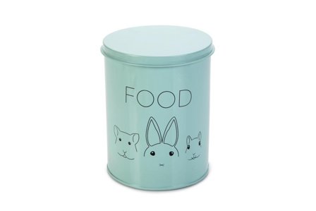 Stål Oppbevaringsboks til Snacks/Fôr , Mint - 20cm