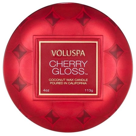 Voluspa Decorative Tin Candle Cherry Gloss 113g