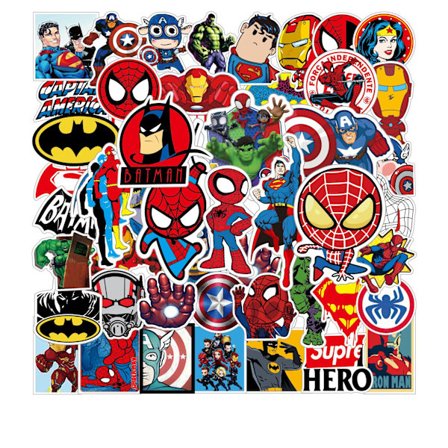 50 Superman-klistermærker til børn