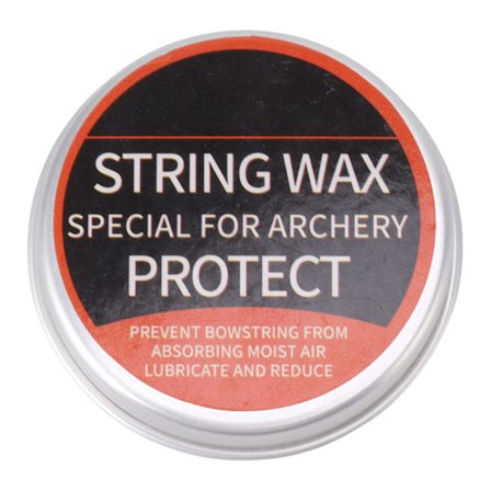 Bue-Snor-Voks til Buejagt - Beskyttende Voks til Bue-Snor - Udendørs - Reducerer Friktion - Forhindrer Slid - Orange