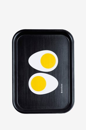 Rotor design - Tarjoilualusta Egg Halves - Musta - Tarjottimet - - Homeroom