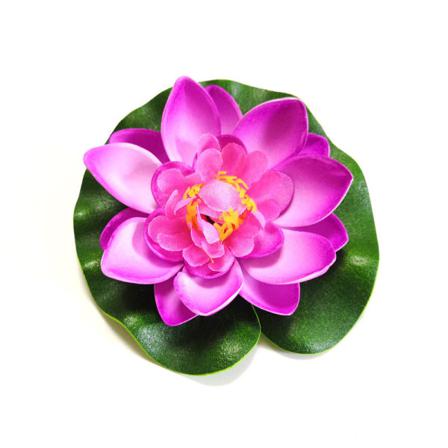 Konstgjord Flytande Näckros Eva Lotus Flower Damm Dekor 10cm