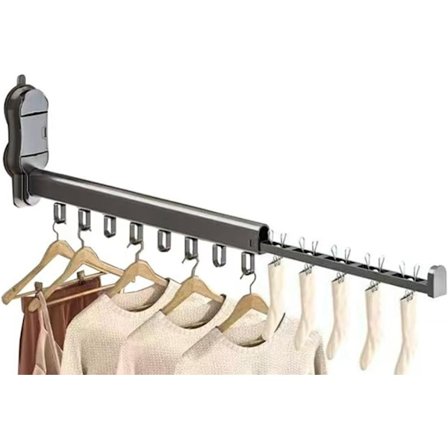 Vægmonteret tørrestativ med sugekop, 90° foldbart tørrestativ i aluminiumslegering til indendørs og udendørs brug.