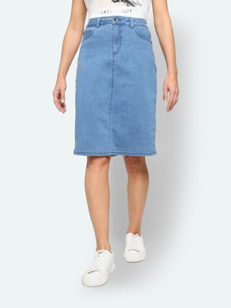 JENSEN - Denim Nederdel - Lys Blå