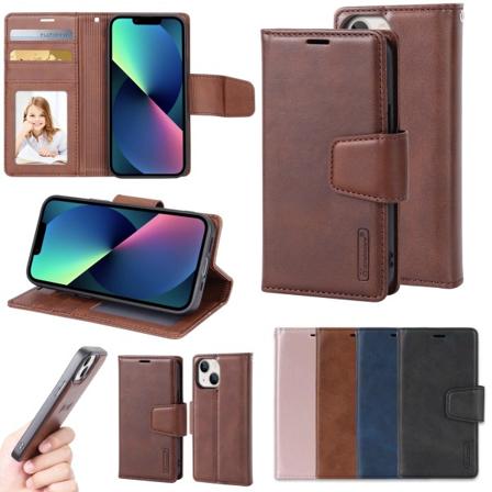 iPhone 14 Plus - Professionellt HANMAN 2-1 Plånboksfodral Brun