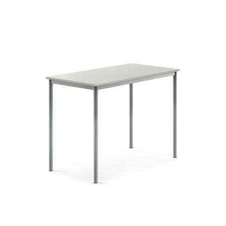 Tisch SONITUS, 1200x700x900 mm, Hochdrucklaminat grau, alugrau