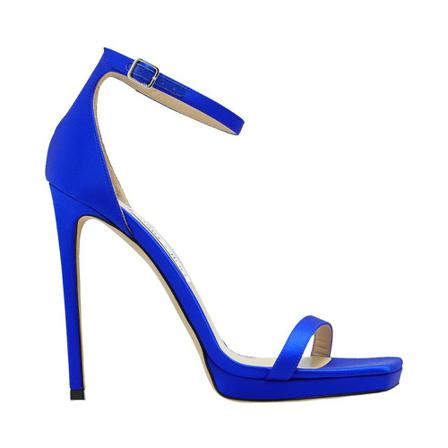 Jimmy Choo, High Heel Sandals Blauw, Dames, Maat:39 EU
