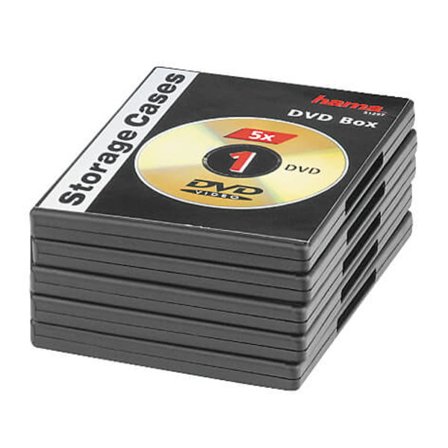 HAMA DVD-Box Standard Sort 5-pak