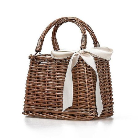Vine Woven Bag Vintage Style Väska Handväska Strandväska Förvaring Ba DXGHC