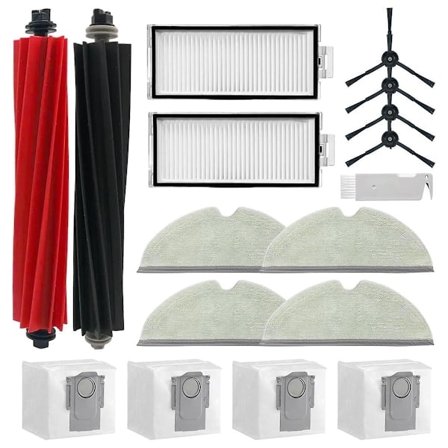 Kompatibel med Roborock Q8 Max, Q8 Max+, q5 Pro, reservdelar Tillbehör Huvudsidoborste Hepa Filter Mopp dammpåse [Fotofärg] Fotofärg