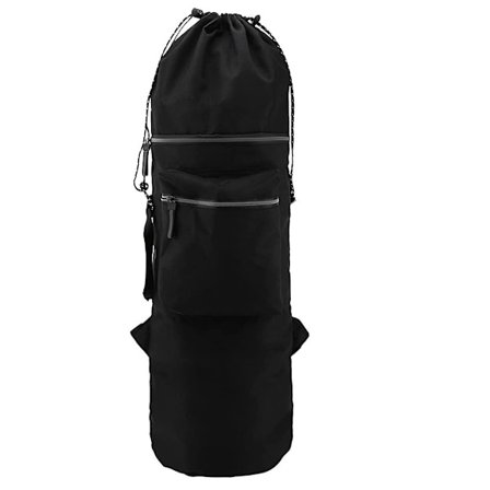 Rullebrettveske for menn, vanntett rullebrettsekk med justerbare skulderstropper, bærbar