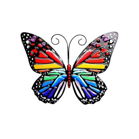 Trädgårdsfjärilskonst Utomhus Trädgård Bakgård Metalldjur Dekoration Present