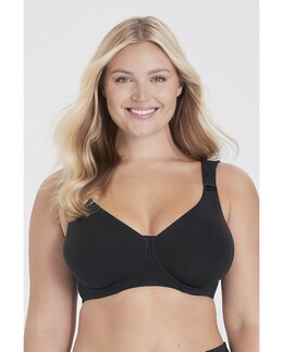 Bygel-bh Organic Cotton t-shirt bh Svart - E100 - Miss Mary