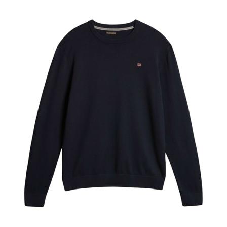 Napapijri Round-neck Stickat blå, Herr Stickade tröjor, Herr, Storlek: L