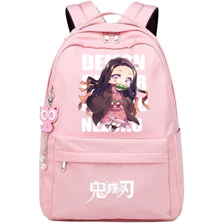 Anime Demon Slayer Kimetsu no Yaiba Rygsæk Daypack Studentetaske Skoletaske Bogtaske