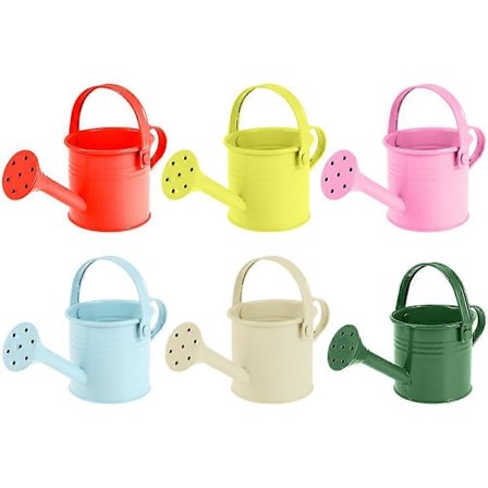 6 kpl Lasten kastelukannu Metallinen kastelukannu - Pieni kastelukannu pojille ja tytöille puutarhatyökalut