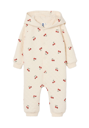RIKIKI Quiltad onesie med björnöron BOBO Underdelar Röd 62