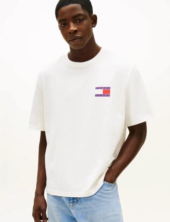 Tommy Jeans Tjm 90S Peaks Backprint Ss Tee - White - L