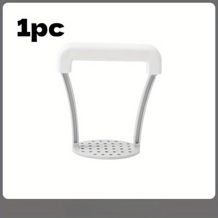 1 stk. Manuel moser med ergonomisk skridsikkert håndtag og ergonomisk håndtagsmekanisme - kraftig ABS-plastik foodprocessor til mosning af kartofler, 