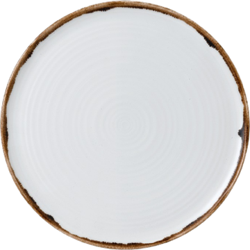 Tallerken Hvit/Brun 31,8cm