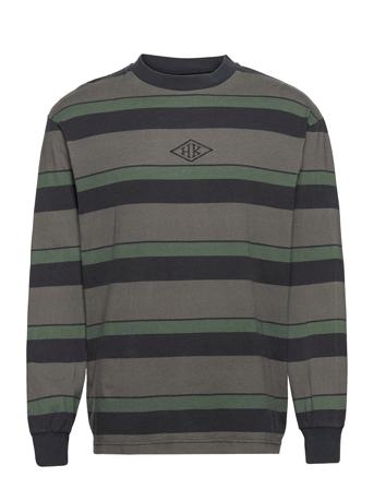 Boxy Tee Long Sleeve T-shirts Long-sleeved Multi/mønstret HAN Kjøbenhavn