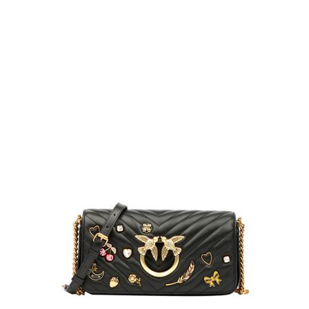 Pinko, Cross Body Bags Czarny, Kobieta, Rozmiar: ONE Size