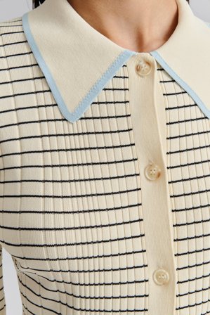 Malina - Frida cardigan - XXS - Black Stripe