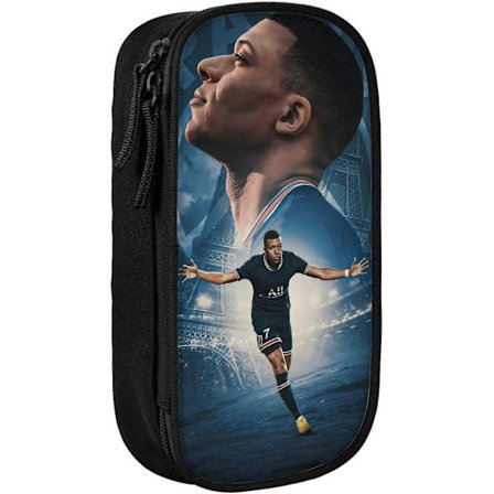 #7 Mbappe #10 Stort Penalhus til Kontor Universitet Stor Opbevaring Høj Kapacitet Taske Etui Holder Boks Makeup Taske BD-0033-