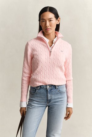 GANT Damen Zopfstrick Troyer (XS) Rosa
