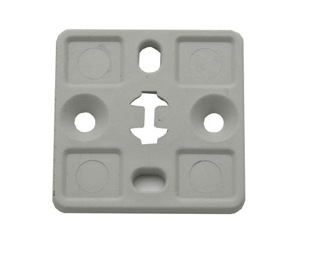 Castor 1323405 Festeplate grå, 100-pakning, Installasjonsmaterial