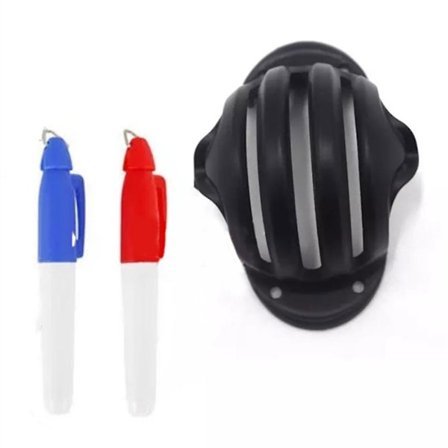 Golfboll Triple Track 3-Linjemärkningsmall Erc Chrome Soft Odyssey + 2 Pennor Hög