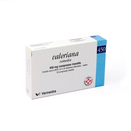 Valeriana Vemedia 20 Compresse Rivestite 450 mg