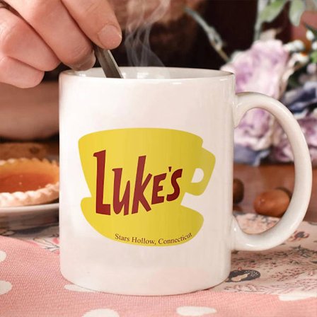 "Luke's Diner Mugg Stars Hollow Connecticut Gear Gilmore Girls Inspirerade Muggar Lukes Diner Kopp Luke's Diner Kaffemuggar Fan Present"