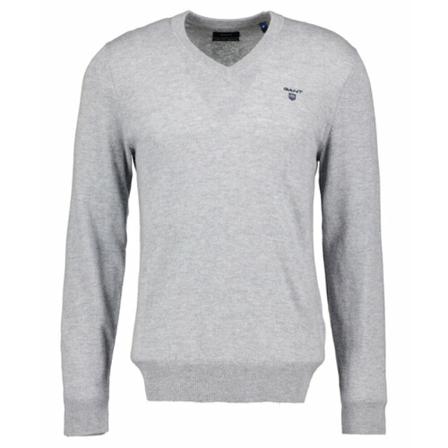Gant - Stickade Tröjor - Grå - Herr - Storlek: 2xl, Herr, Storlek: 2XL