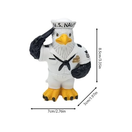 Nyhed Skrivebord Resin Dyre Statue - Ørnefigur fra Little Soldier Serien