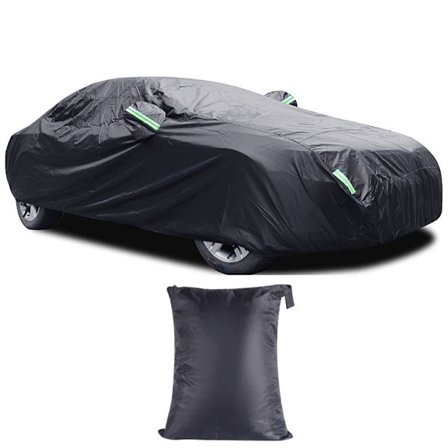 Biltrekk Fullt Utvendig Trekk for Sedaner og Terrengkjøretøy, Vanntett Allvær Regn Snø Solbeskyttelse med UV-Beskyttelse, Vindbestandig