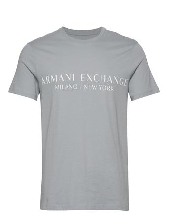 T-Shirt T-shirts Short-sleeved Grå Armani Exchange