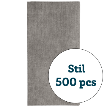 SERVIETT STIL M.GRÅ 1/8 48X48