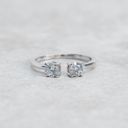 Förlovningsring Fjällviol, 18K vitguld - Förlovning- och vigselringar