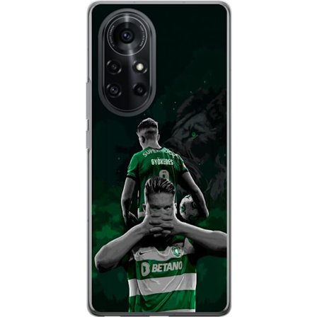 Yhteensopiva Puhelinkuori Huawei nova 8 Pro Neonmotiivi, jossa teksti "Gaming is in my DNA" sinisenä ja punaisena tiiliseinällä, jossa loistava DNA-sp