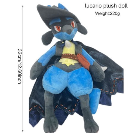 Halloween Lucario plyschdocka cosplay klä upp Riolu evolution v
