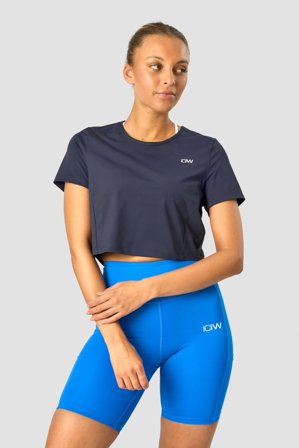 Training Cropped T-shirt Navy