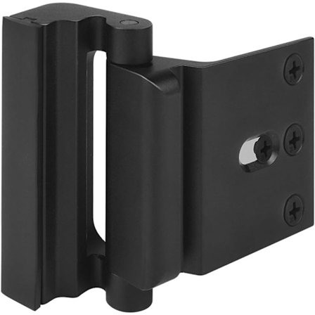 Dörrförstärkningslås, Svart, 3" Säkerhet för Barn, Hem Barn