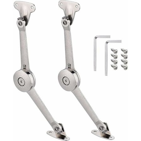 2 stk møbelskap skapdør løfte støtte sterk standard hengsel klaff og klaff beslag hold lokk for kjøkkenskap dør skap leke B