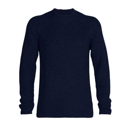 Icebreaker Men's Merino Hillock Funnel Neck Sweater Men long-sleeved sweaters Blue XXL