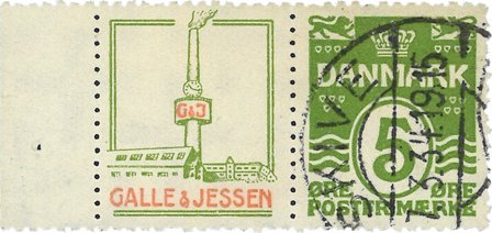 Danmark - Reklamemærker AFA 44 - Stemplet