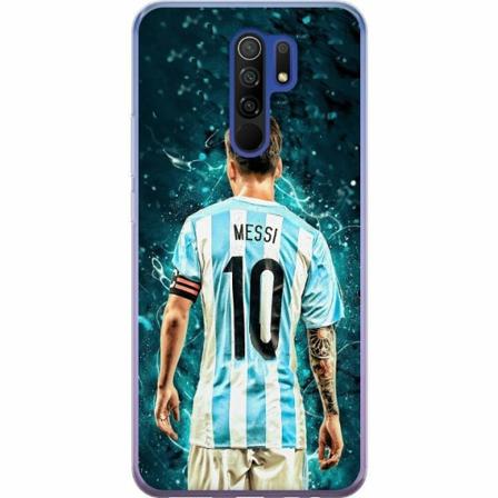 Xiaomi Redmi 9 Genomskinligt Skal Messi