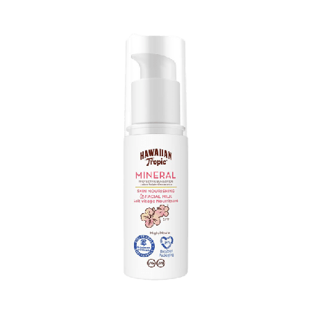 Hawaiian Tropic Mineral Sun Milk Face SPF30 Solskydd & solvård Unisex 50 ML