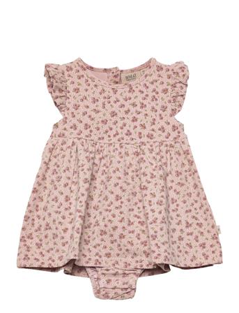 Dress Suit Josefine Dresses & Skirts Dresses Baby Dresses Short-sleeved Baby Dresses Lyserød Wheat