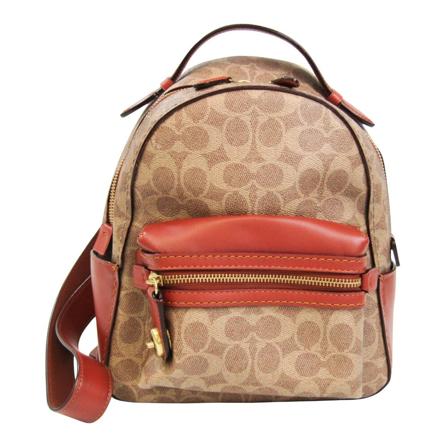 Coach Pre-owned, Pre-owned Backpack Beige, Dames, Maat:ONE Size,leer